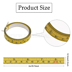 Steel Self-Adhesive Workbench Measuring Tape&nbsp;AJEW-WH0348-10