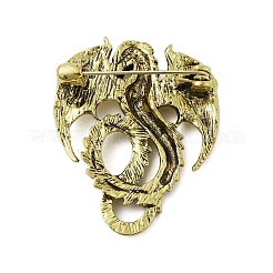 Retro Antique Golden Animal Alloy Brooches for Backpack Clothes&nbsp;JEWB-S040-02A-AG