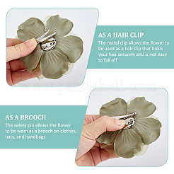 6Pcs Flower Cloth Brooches for Backpack Clothes Wedding Party&nbsp;JEWB-FH0002-38B