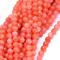 Natural Dyed White Jade Beads Strands&nbsp;G-F601-A