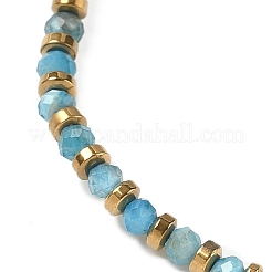 Natural Apatite Beaded Beaided Bead Barcelets for Women Men&nbsp;LS-VG0816-1