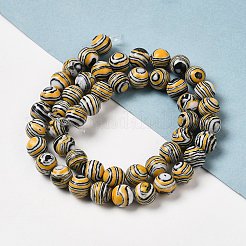 Synthetic Malachite Dyed Beads Strands&nbsp;G-P507-02A-04