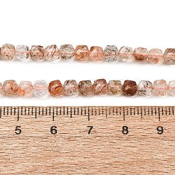 Natural Black Gold Rutilated Quartz Beads Strands&nbsp;GG-CBA9631-B02-04