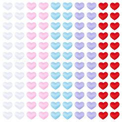 1000Pcs 5 Colors Polyester Sponge Heart Confetti&nbsp;DIY-TA0012-51