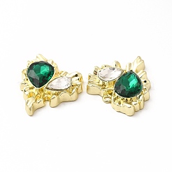 Rack Plating Alloy with Glass Pendants&nbsp;FIND-G051-05LG-03