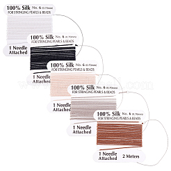 10Pcs 5 Colors Pure Silk Cord&nbsp;OCOR-BBC0001-02