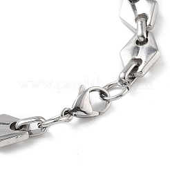 Anti-Tarnish 201 Stainless Steel Hexagon Link Chain Necklace & Bracelets Set&nbsp;SJEW-G083-09P