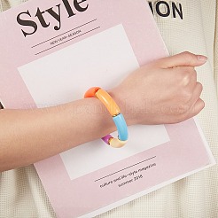 8Pcs 8 Style Love Word Polymer Clay Heishi Beaded Stretch Bracelets Set for Teen Girl Women&nbsp;BJEW-SZ0001-79