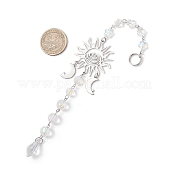 2Pcs Glass Hanging Suncatchers&nbsp;HJEW-JM04750