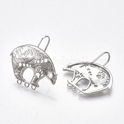 Brass Earring Hooks&nbsp;KK-S350-353