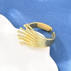 Irregular Brass Cuff Open Rings&nbsp;KK-CBA5A76-01G