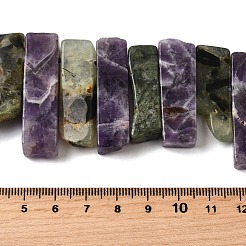 Natural Amethyst and Prehnite Beads Strands&nbsp;G-S386-D17