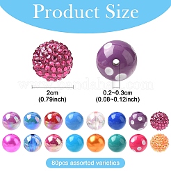 80Pcs 20 Styles DIY Jewelry Making Finding Kits&nbsp;DIY-YW0012-12