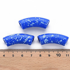 Opaque Spray Painted Acrylic Beads&nbsp;MACR-S372-001F-B02