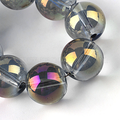 Electroplate Glass Beads Strands&nbsp;EGLA-Q062-8mm-A03