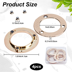 4Pcs Alloy Eyelet Grommets for Bag&nbsp;FIND-GF0003-23LG