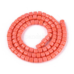 Opaque Solid Color Glass Beads Strands&nbsp;LS-GLAA-N065-4x4mm-C02