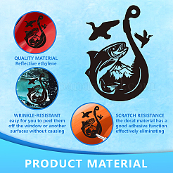 Plastic Reflective Vinyl Car Stickers&nbsp;STIC-WH0036-002