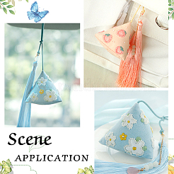 DIY Embroidery Zongzi Sachet Pendant Decoration Kits for Dragon Boat Festival&nbsp;DIY-WH0033-56A
