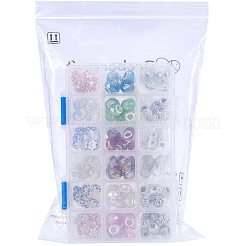 Brass & Alloy Rhinestone & Glass European Beads&nbsp;MPDL-NB0001-02