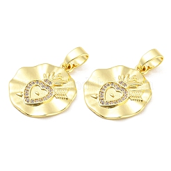 Rack Plating Brass and Cubic Zirconia Pendant&nbsp;KK-Q787-02G