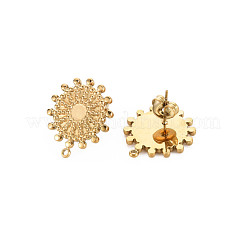Ion Plating(IP) 304 Stainless Steel Stud Earring Findings&nbsp;STAS-N097-231LG