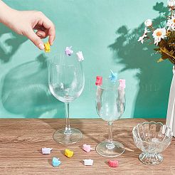 2 Sets 12Pcs Unicorn Silicone Wine Glass Charms&nbsp;AJEW-NB0005-68