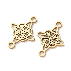 304 Stainless Steel Viking Knot Links Connector Charms&nbsp;STAS-A141-03G