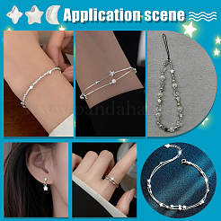 6Pcs 3 Styles 925 Sterling Silver Beads&nbsp;STER-PH0004-81