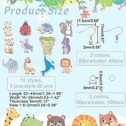 DIY Animal Earring Making Kit&nbsp;DIY-AR0003-34