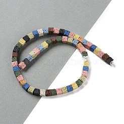 Synthetic Lava Rock Dyed Beads Strands&nbsp;G-H311-02B-05