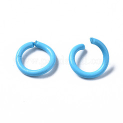 Spray Painted Iron Open Jump Rings&nbsp;IFIN-T017-04A-05