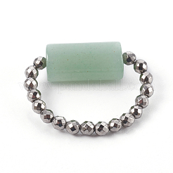 Natural Mixed Gemstone Stretch Rings&nbsp;RJEW-JR00232