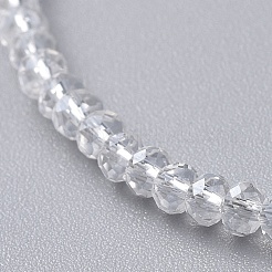 Electroplate Glass Beads Anklets&nbsp;AJEW-AN00279-01