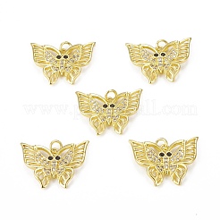 Brass Micro Pave Cubic Zirconia Pendants&nbsp;KK-E068-VB286