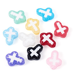 20Pcs 10 Colors Glass Beads Enamel Beads&nbsp;BLOW-TA0001-07B