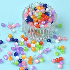 Round Imitation Cat Eye Resin Beads&nbsp;RESI-R157-8mm-M
