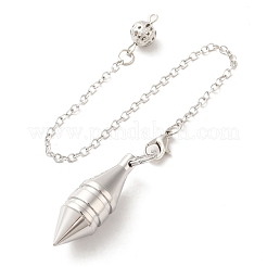 Rack Plating Brass Dowsing Pendulum Big Pendants&nbsp;KK-H444-02
