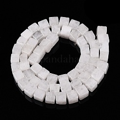 Natural White Jade Beads Strands&nbsp;G-T139-6x6-30A