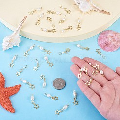 30Pcs 3 Styles Natural Cultured Freshwater Pearl & 201 Stainless Steel Pendants&nbsp;PALLOY-TAC0316