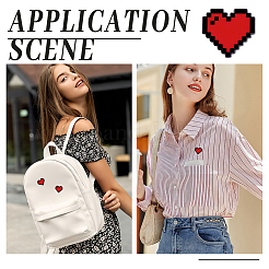 12Pcs Heart Alloy Enamel Lapel Pin Backs for Backpack Clothes&nbsp;JEWB-NB0001-29