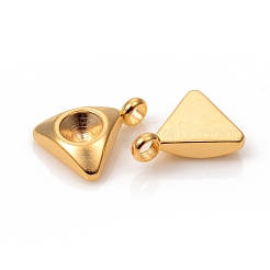 201 Stainless Steel Pendants Rhinestone Settings&nbsp;STAS-L244-32G