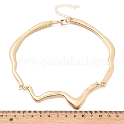 Alloy Flow Water Choker Necklaces for Women&nbsp;AL-CBA9074-01G