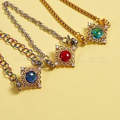 14Pcs 7 Colors Glass Links/Connectors&nbsp;GLAA-SZ0001-32
