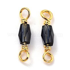 Eco-Friendly Electroplated Glass Links Connectors&nbsp;KK-K260-04G-17-RS
