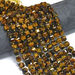 Natural Yellow Tiger Eye Beads Strands&nbsp;G-K389-A06-01