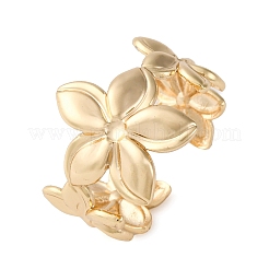 Brass Adjustable Open Cuff Rings for Women&nbsp;RJEW-R021-01G