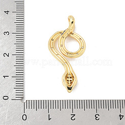 Brass Micro Pave Cubic Zirconia Pendants&nbsp;KK-D353-02G