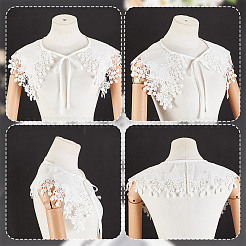 Detachable Polyester Lace Collar&nbsp;AJEW-WH0248-575B