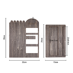 Wooden Jewelry Display Tower with Tray&nbsp;EDIS-WH0030-22